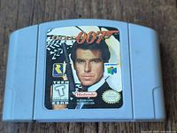 Front view of GoldenEye 007 N64 cartridge
