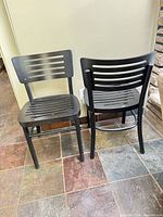 Front view of both IKEA Balser chairs showing overall design and finish