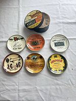 Six plates laid out plus stacked view