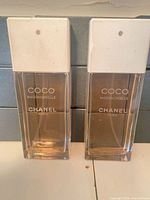 Front view of both Chanel Coco Mademoiselle 100 ml bottles