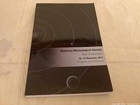 Front cover of conference program book