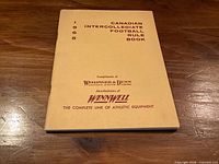 Front cover of 1965 Canadian Intercollegiate Football Rule Book