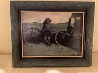 Front view of framed print showing artwork and frame