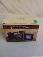 Retail box front showing product details and brand