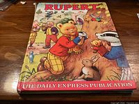 Front cover of Rupert annual showing title and artwork