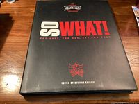 Front cover of Metallica “So What!” hardcover book