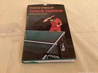 Front view of Table Tennis hardcover book with dust jacket