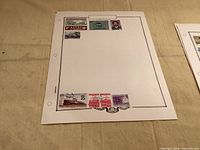 Full album page with all seven stamps visible