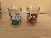 Both Welch’s Tom and Jerry glasses front view