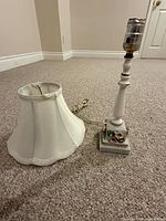 Lamp and separate shade shown together