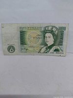 Front of £1 note serial C33 666396