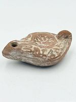 Upper view showing relief design, fill hole, nozzle