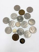 Group view of all mixed coins