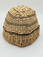 Side view showing overall shape, weave pattern and accent bands