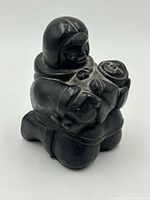 Front left view of soapstone carving