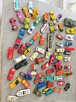 Overview of entire assortment spread on countertop