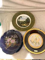 All three Chokin plates laid out