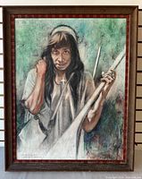 Full view of framed painting front