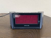 Front view showing Craig branding and red LED display