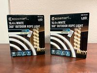 Front of both sealed EcoSmart rope light boxes