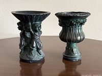 Both vases front view on tabletop