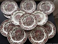 Stack of Johnson Brothers His Majesty salad plates