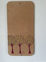 Full front view of cork board showing entire design