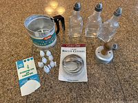 All items overview on countertop