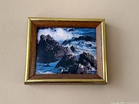 Framed coastal print front view