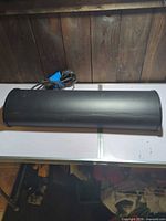 full top view of black aquarium light fixture