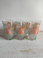 All seven glasses front view