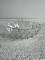 Bowl front view showing shape and clarity