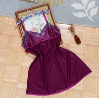 Full view of chemise front laid flat showing color and length