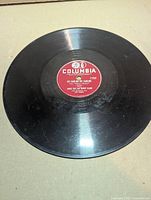 Full view of record side A showing label and surface wear