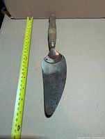 Full view of server next to tape measure showing length