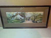 Full view of framed R. Atkinson Fox lithograph print