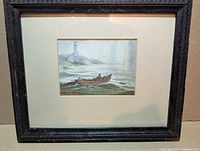 Front view of framed print