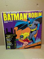 Front cover of Batman and Robin LP showing artwork and catalog number