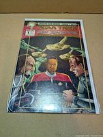 Front view of bagged Star Trek Deep Space Nine: Hearts and Minds #1 comic