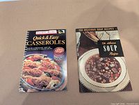 Front covers of both cookbooks