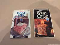 Front covers of both Pillsbury Bake-Off cookbooks