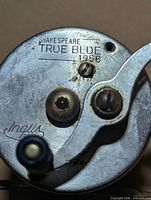 Side plate showing Shakespeare True Blue 1956 and Inglis Canada stamps