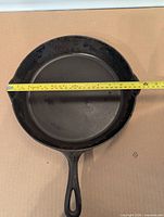 Top view with tape showing 11.5-inch interior diameter