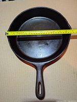 Top view with tape measure showing 10.5-inch interior diameter