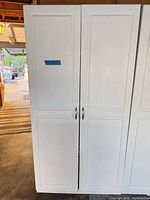 front view of white cabinet