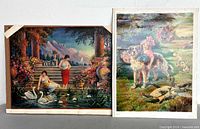 Both prints side by side for size and subject comparison