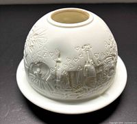 full view of assembled lithophane candle votive