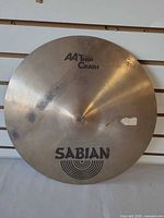 Full view of Sabian AA Thin Crash 16" cymbal front face