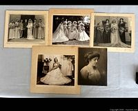 All five photographs laid out on surface