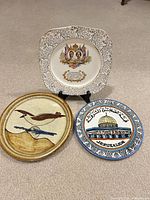 Front view of all three plates